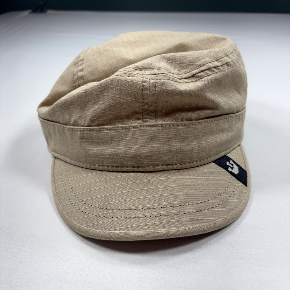 Goorin Bros Private Cadet Hat Khaki Tan Ripstop Military Cap MC3500 Small
